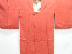 大正ロマン　草花模様織出しロング道行コート